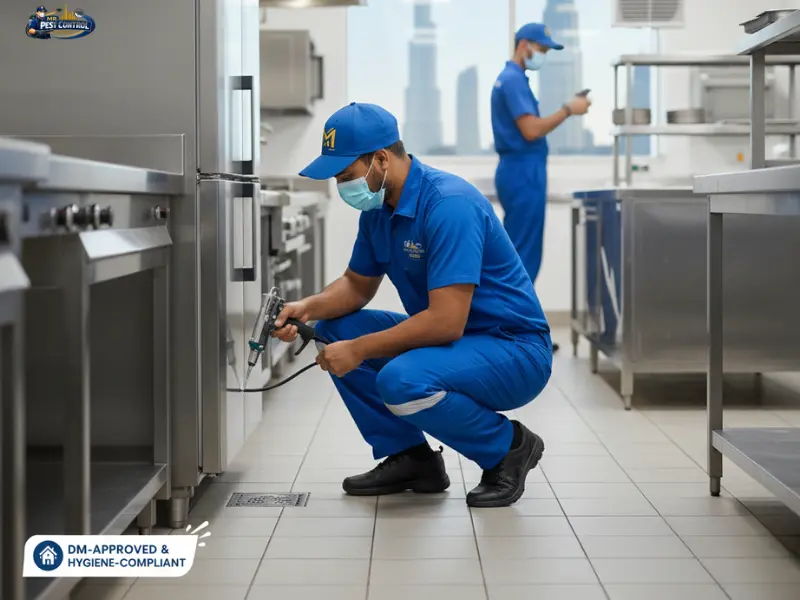 Commercial Pest control compliance audit in a Dubai corporate office