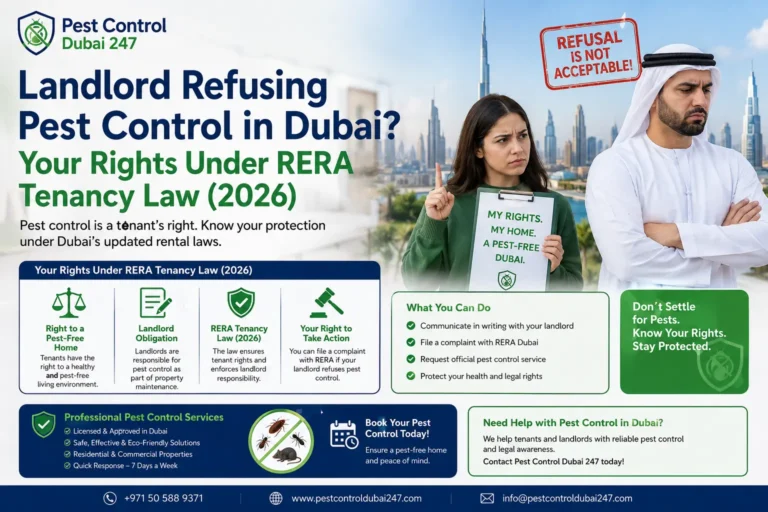 Landlord Refusing Pest Control in Dubai? Your Rights Under RERA Tenancy Law